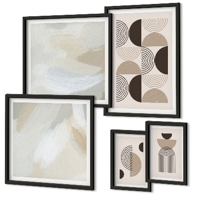 Decorațiune de perete set tablouri Geometrie a formelor abstracte