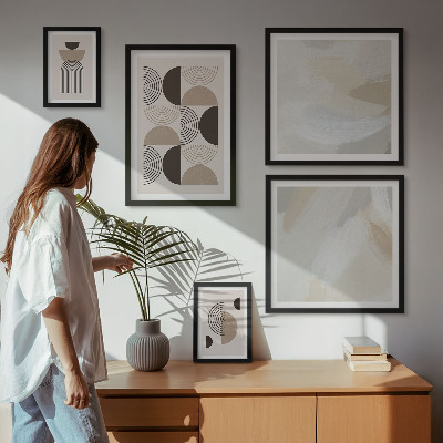 Decorațiune de perete set tablouri Geometrie a formelor abstracte