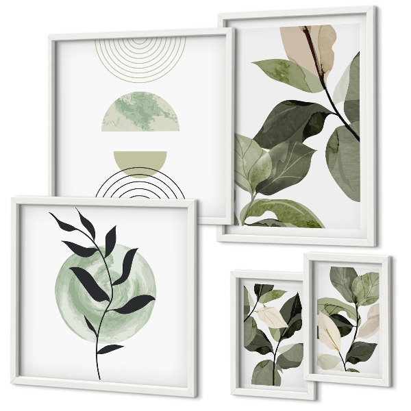 Polyptic înrămat Motive vegetale scandinave