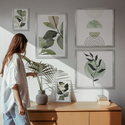 Polyptic înrămat Motive vegetale scandinave