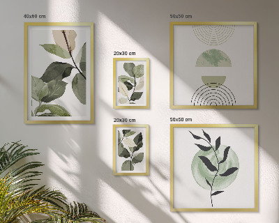 Polyptic înrămat Motive vegetale scandinave