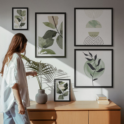 Polyptic înrămat Motive vegetale scandinave