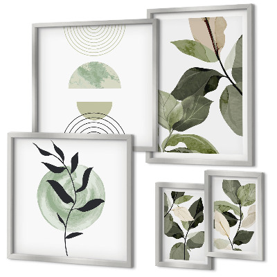 Polyptic înrămat Motive vegetale scandinave