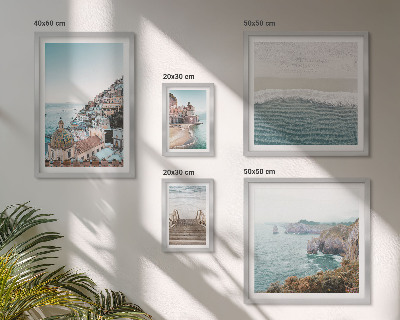 Polyptic înrămat Peisaje ale unui oraș de coastă