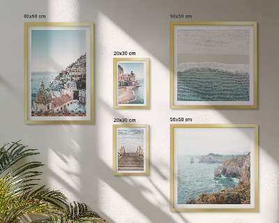 Polyptic înrămat Peisaje ale unui oraș de coastă
