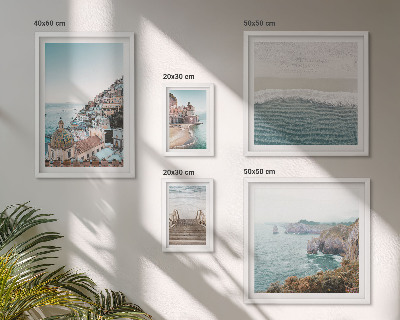 Polyptic înrămat Peisaje ale unui oraș de coastă
