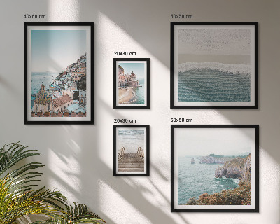 Polyptic înrămat Peisaje ale unui oraș de coastă