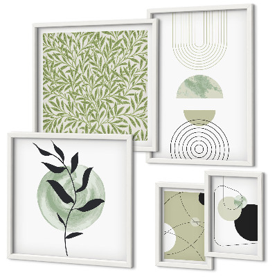 Decorațiune de perete set tablouri Plante geometrice abstracte