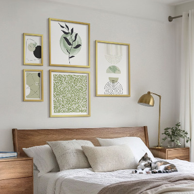 Decorațiune de perete set tablouri Plante geometrice abstracte