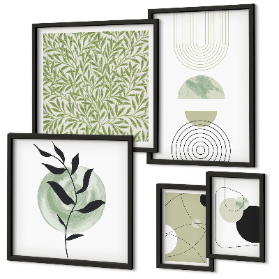 Decorațiune de perete set tablouri Plante geometrice abstracte