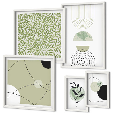 Polyptic înrămat Forme abstracte de plante