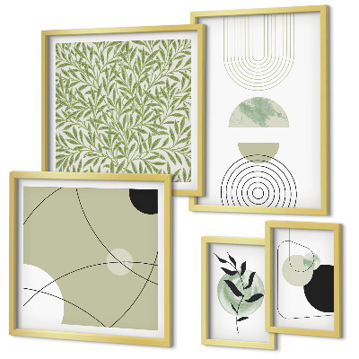 Polyptic înrămat Forme abstracte de plante