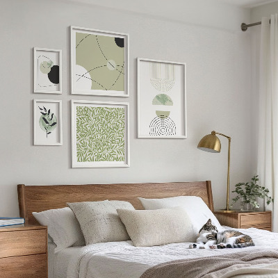 Polyptic înrămat Forme abstracte de plante