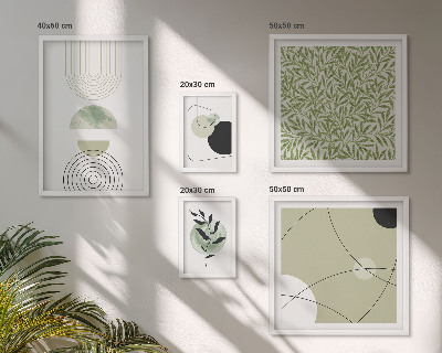 Polyptic înrămat Forme abstracte de plante