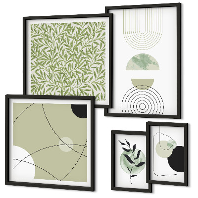 Polyptic înrămat Forme abstracte de plante