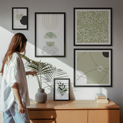 Polyptic înrămat Forme abstracte de plante
