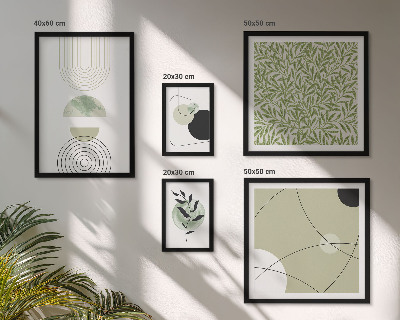Polyptic înrămat Forme abstracte de plante