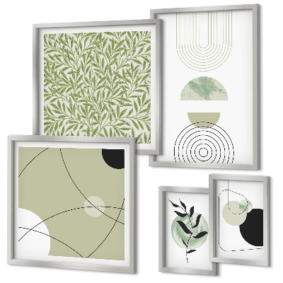 Polyptic înrămat Forme abstracte de plante