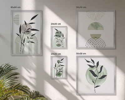 Decorațiune de perete set tablouri Grafică elegantă a plantelor