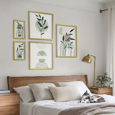 Decorațiune de perete set tablouri Grafică elegantă a plantelor