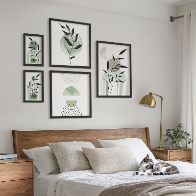 Decorațiune de perete set tablouri Grafică elegantă a plantelor