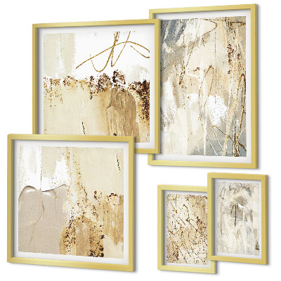 Decorațiune de perete set tablouri Compoziții minimaliste abstracte