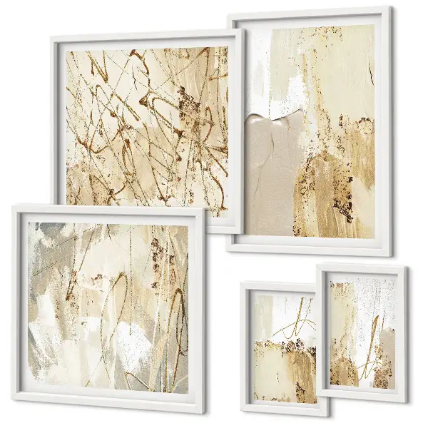 Set de tablouri decorative pentru perete cu texturi abstracte moderne