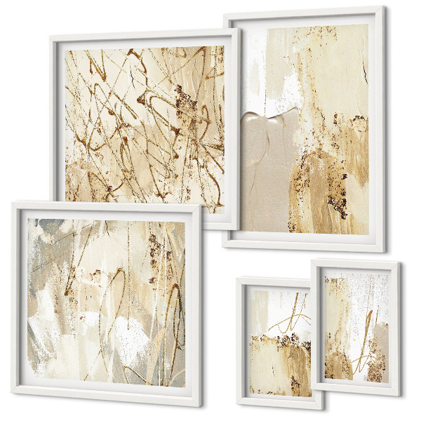 Decorațiune de perete set tablouri Texturi moderne abstracte