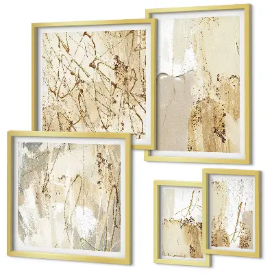 Set de tablouri decorative pentru perete cu texturi abstracte moderne