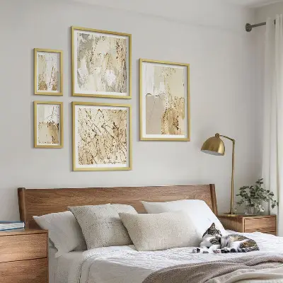 Set de tablouri decorative pentru perete cu texturi abstracte moderne