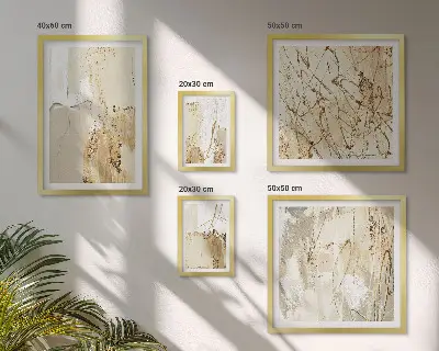 Set de tablouri decorative pentru perete cu texturi abstracte moderne