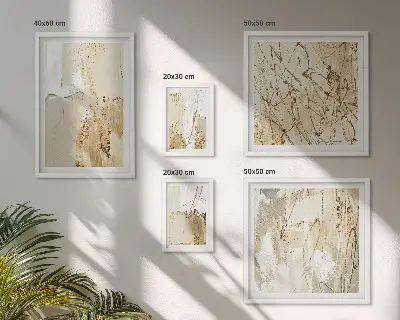 Set de tablouri decorative pentru perete cu texturi abstracte moderne