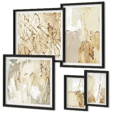 Set de tablouri decorative pentru perete cu texturi abstracte moderne