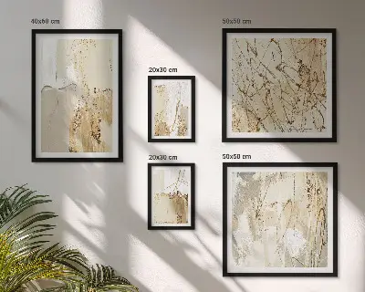 Set de tablouri decorative pentru perete cu texturi abstracte moderne