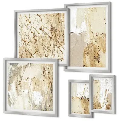 Set de tablouri decorative pentru perete cu texturi abstracte moderne