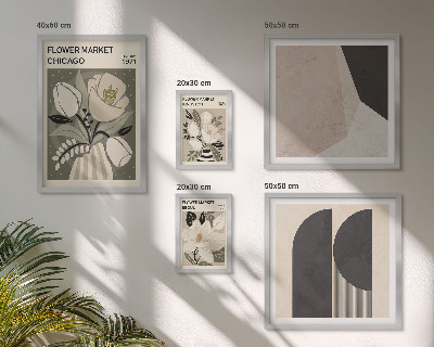 Decorațiune de perete set tablouri Aranjamente florale elegante