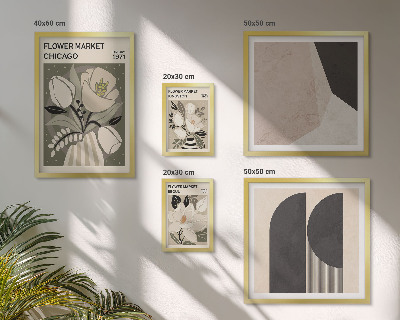 Decorațiune de perete set tablouri Aranjamente florale elegante