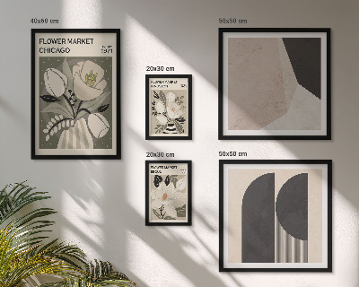 Decorațiune de perete set tablouri Aranjamente florale elegante