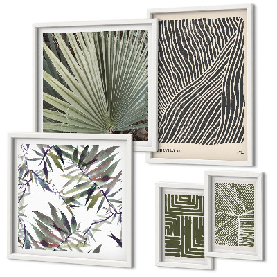Decorațiune de perete set tablouri Modele minimaliste de plante