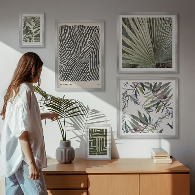 Decorațiune de perete set tablouri Modele minimaliste de plante