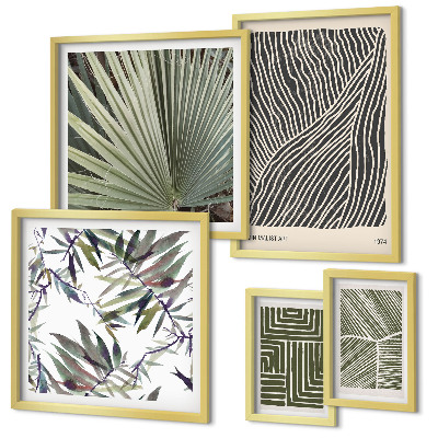 Decorațiune de perete set tablouri Modele minimaliste de plante