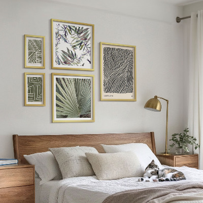 Decorațiune de perete set tablouri Modele minimaliste de plante