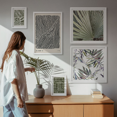 Decorațiune de perete set tablouri Modele minimaliste de plante