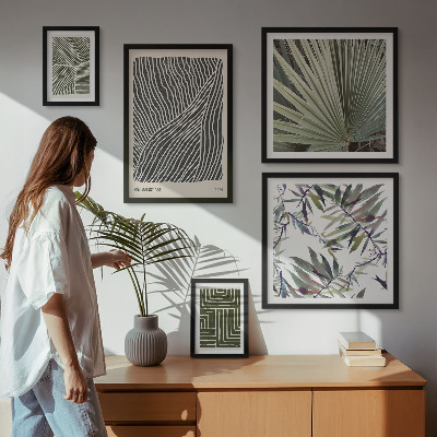 Decorațiune de perete set tablouri Modele minimaliste de plante