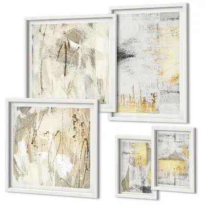 Set de tablouri decorative pentru perete cu modele abstracte elegante