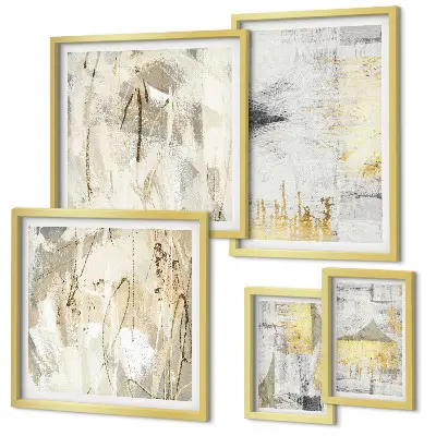 Set de tablouri decorative pentru perete cu modele abstracte elegante