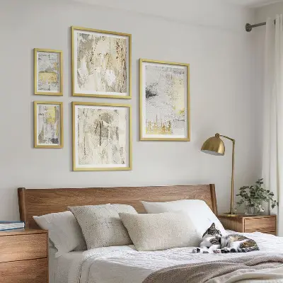 Set de tablouri decorative pentru perete cu modele abstracte elegante