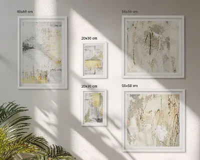 Set de tablouri decorative pentru perete cu modele abstracte elegante