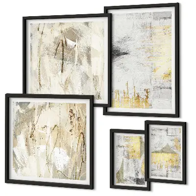 Set de tablouri decorative pentru perete cu modele abstracte elegante
