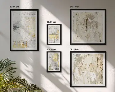 Set de tablouri decorative pentru perete cu modele abstracte elegante